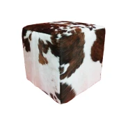 Pouf En Peau De Vache Normande