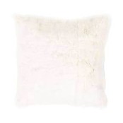 Coussin En Peau De Lapin Blanc