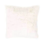 Coussin En Peau De Lapin Blanc