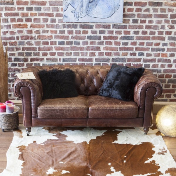 Maison Thuret - Coussin En Peau De Lapin Noir