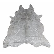 Silver Devoured Glittery Cowhide