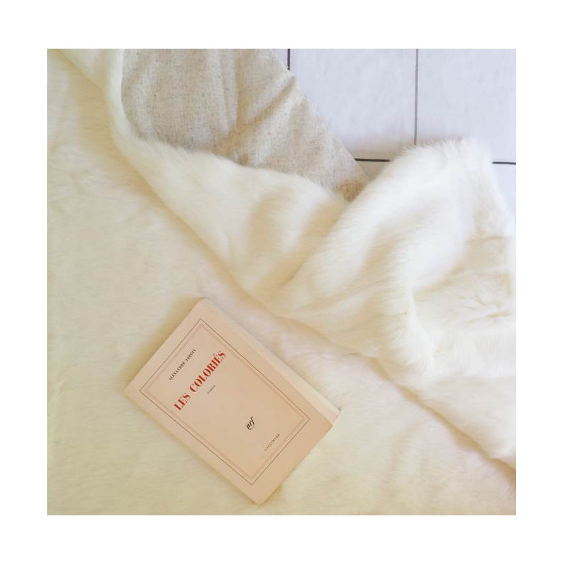 Grand Plaid Lapin Blanc