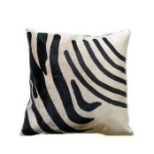 Maison Thuret - Coussin En Peau De Vache Imitation Zèbre