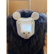 Maison Thuret - Yuki, Ours Décoratif En Peau De Mouton marron