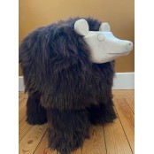 Maison Thuret - Yuki, Ours Décoratif En Peau De Mouton marron