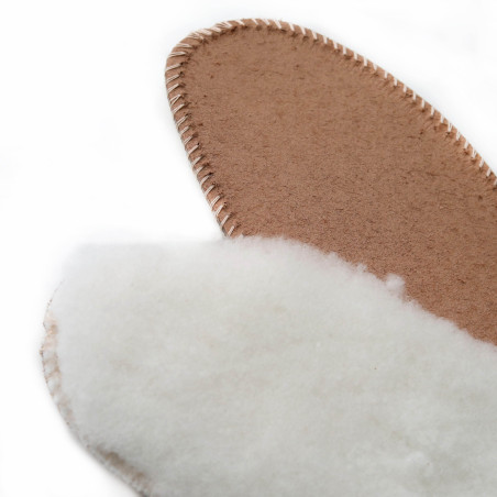 semelles en peau de mouton