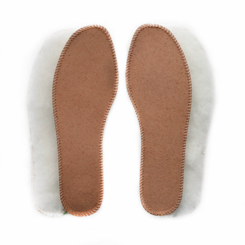 semelles en peau de mouton