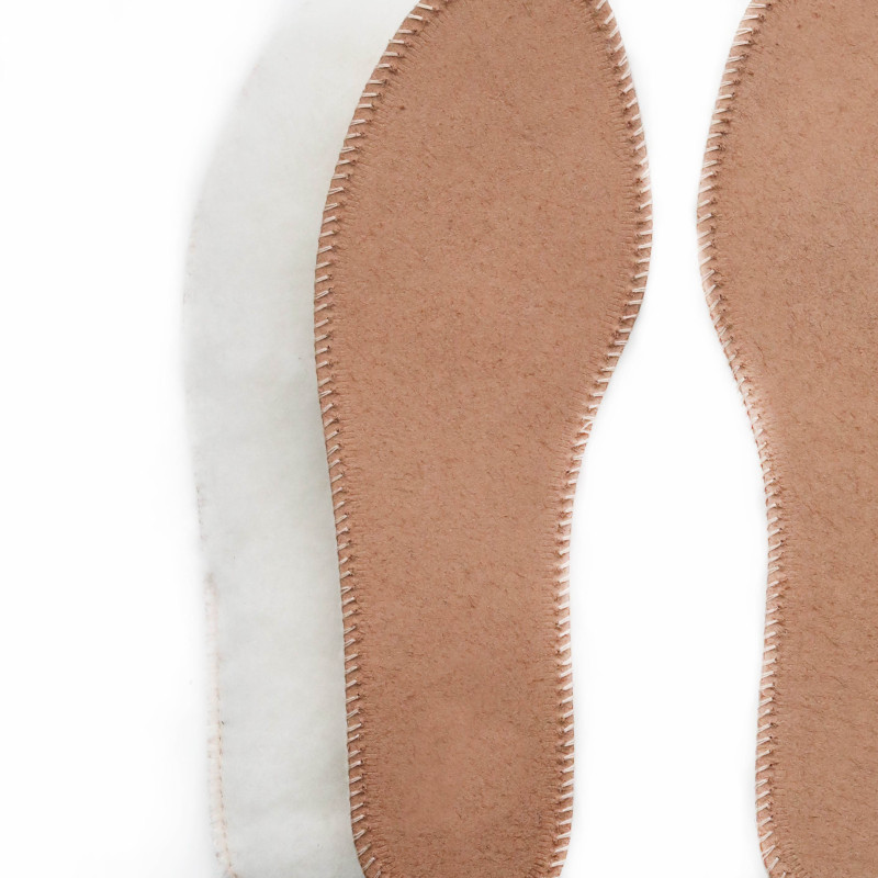 semelles en peau de mouton