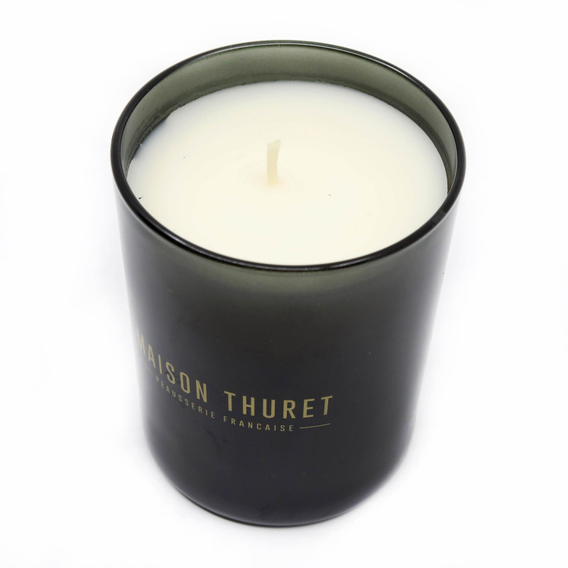 Bougie En Verre Gris