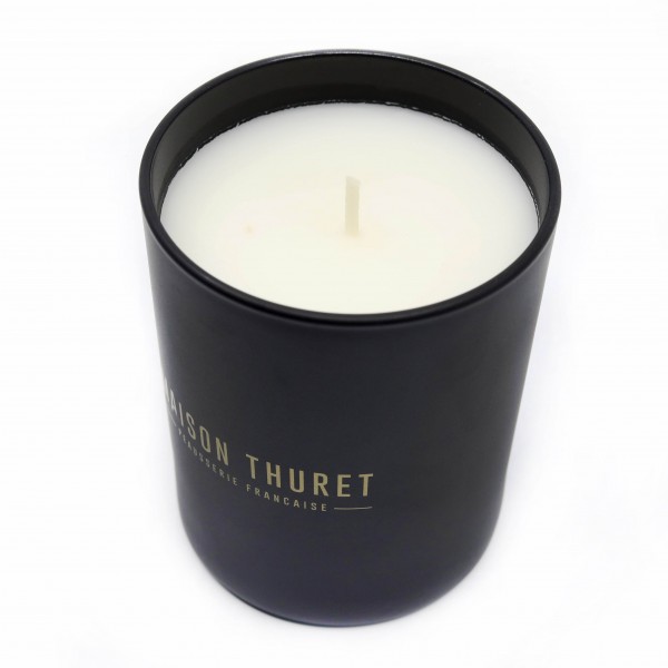 Maison Thuret - Bougie En Verre Noir Mat