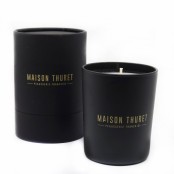 Maison Thuret - Bougie En Verre Noir Mat