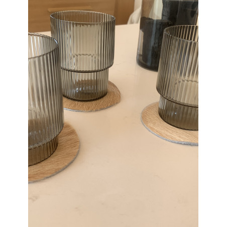 Dessous De Verre En Peau De Vache