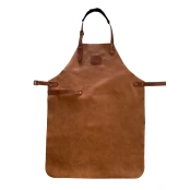 Tablier En Cuir Marron Rust