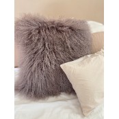 Maison Thuret - Coussin En Peau d'Agneau Du Tibet Lavande