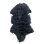 Peau Agneau Du Tibet Noir