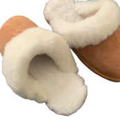 Maison Thuret - Mules En Peau De Mouton Avec Rebord