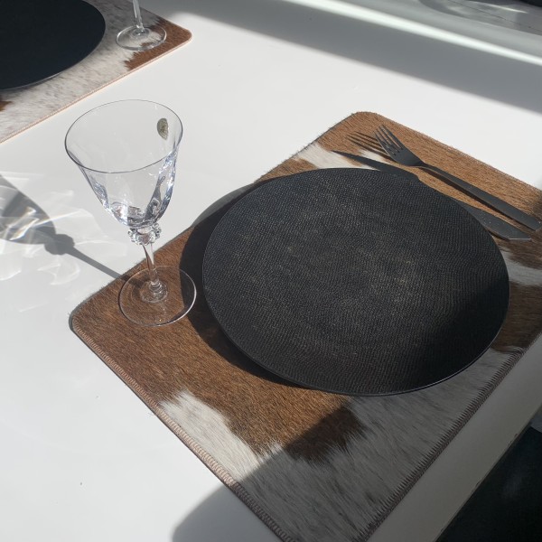 Maison Thuret - Koeienhuid Placemat afgeronde hoeken