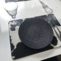 Set De Table En Peau De Vache Coins Arrondis