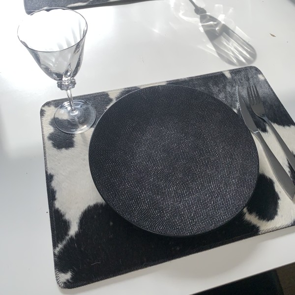 Maison Thuret - Koeienhuid Placemat afgeronde hoeken