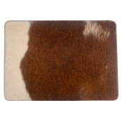 Cowhide Placemat Rounded Corners