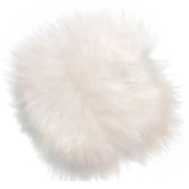 Galette De Chaise En Peau De Mouton Islandais Blanc (Ronde Ou Carrée)