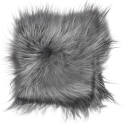 Gray Icelandic Sheepskin Chair Pad