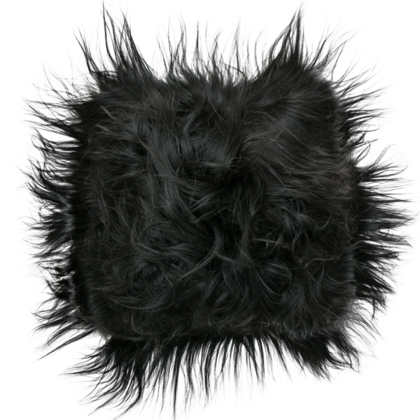 Maison Thuret - Coussin En Peau De Mouton Islandais Noir
