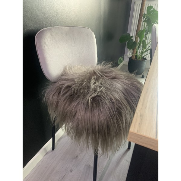 Maison Thuret - Coussin En Peau De Mouton Islandais Olive