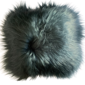 Coussin En Peau De Mouton Islandais Vert Bouteille