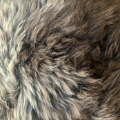 Maison Thuret - Coussin En Peau De Mouton Marron Chiné