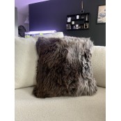 Maison Thuret - Coussin En Peau De Mouton Marron Chiné