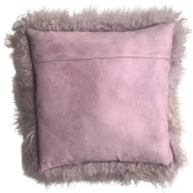 Maison Thuret - Coussin En Peau d'Agneau Du Tibet Lavande