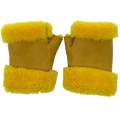 Maison Thuret - Mitaines En Peau De Mouton Jaune