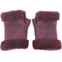 Mitaines En Peau De Mouton Bordeaux