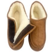 Maison Thuret - Chaussons A Scratch En Peau De Mouton