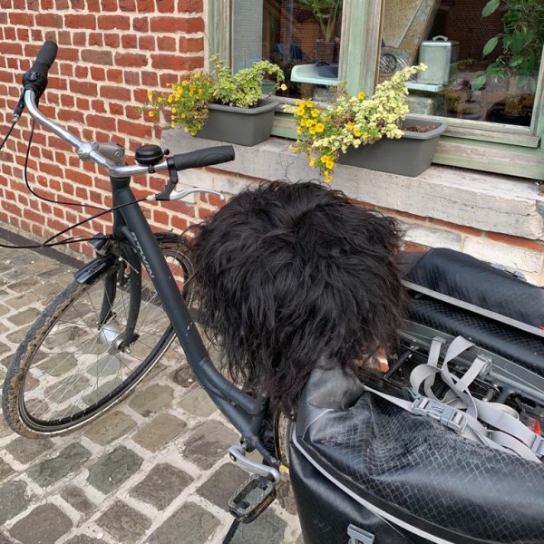 Maison Thuret - Selle De Vélo En Peau De Mouton Islandaise Noire - Xl