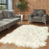 Tapis En Peau De Mouton Islandais - Carré Ou Rectangulaire