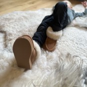 Maison Thuret - Kinderpantoffels van schapenvacht