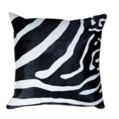 Coussin En Peau De Vache Imitation Zèbre