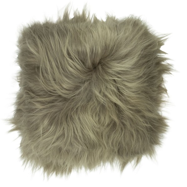Maison Thuret - Coussin En Peau De Mouton Islandais Olive