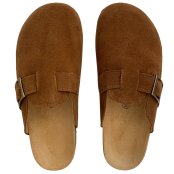 Sabots En Cuir - tabac