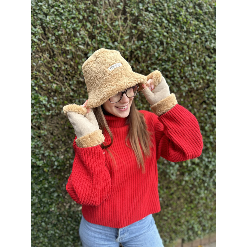 Bob Réversible En Peau De Mouton