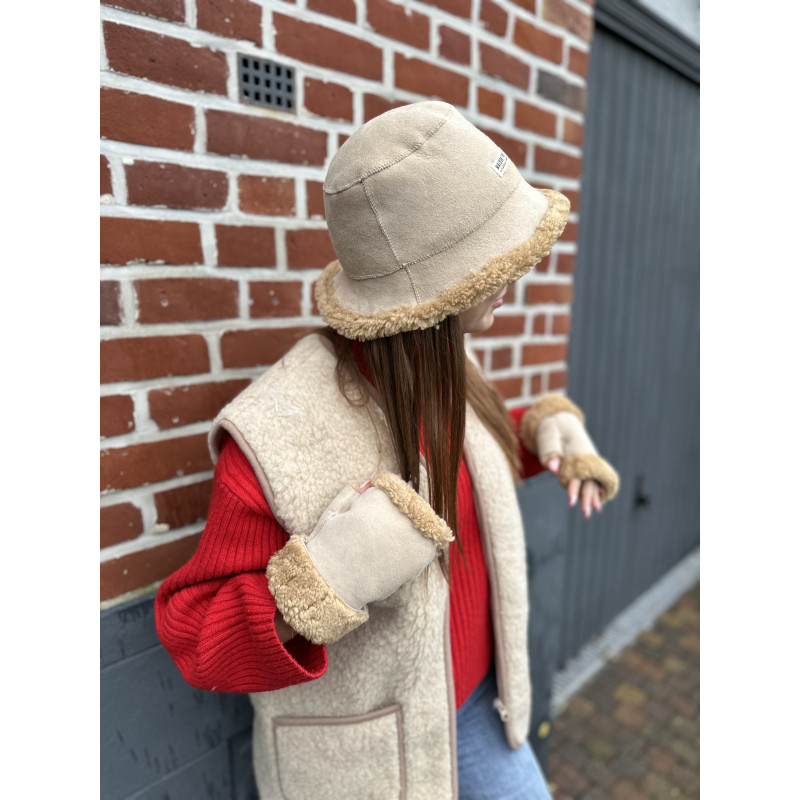 Bob Réversible En Peau De Mouton