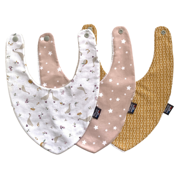 Maison Thuret - Lot Bavoirs Bandanas Petites Oies