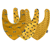 Set gele bandana-slabbetjes