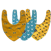 Lot Bavoirs Bandanas Sunny