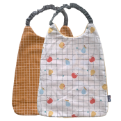 Lot Bavoirs Pour La Cantine Carreaux