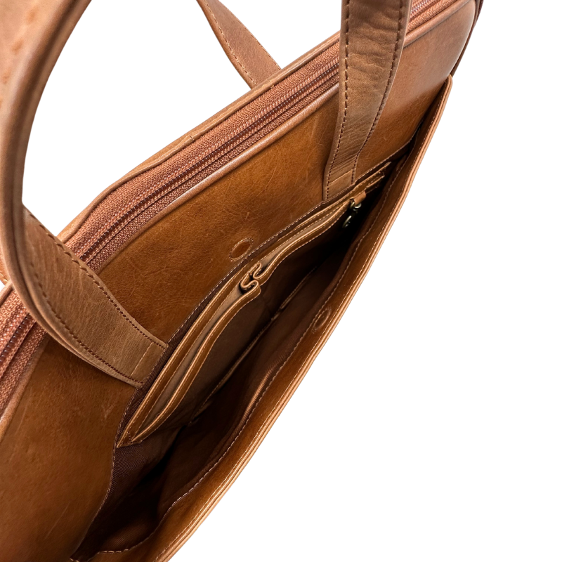 Leren computertas (15 inch)