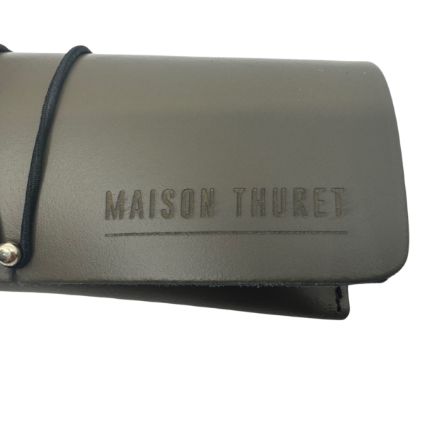 Maison Thuret - Étui À Lunettes En Cuir Taupe