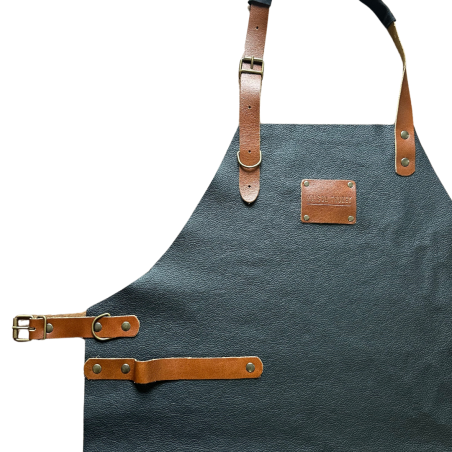 Tablier En Cuir Noir